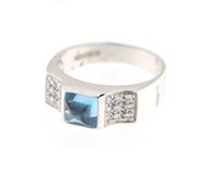 Ring Chimento Woman in White Gold Topazio 10248190